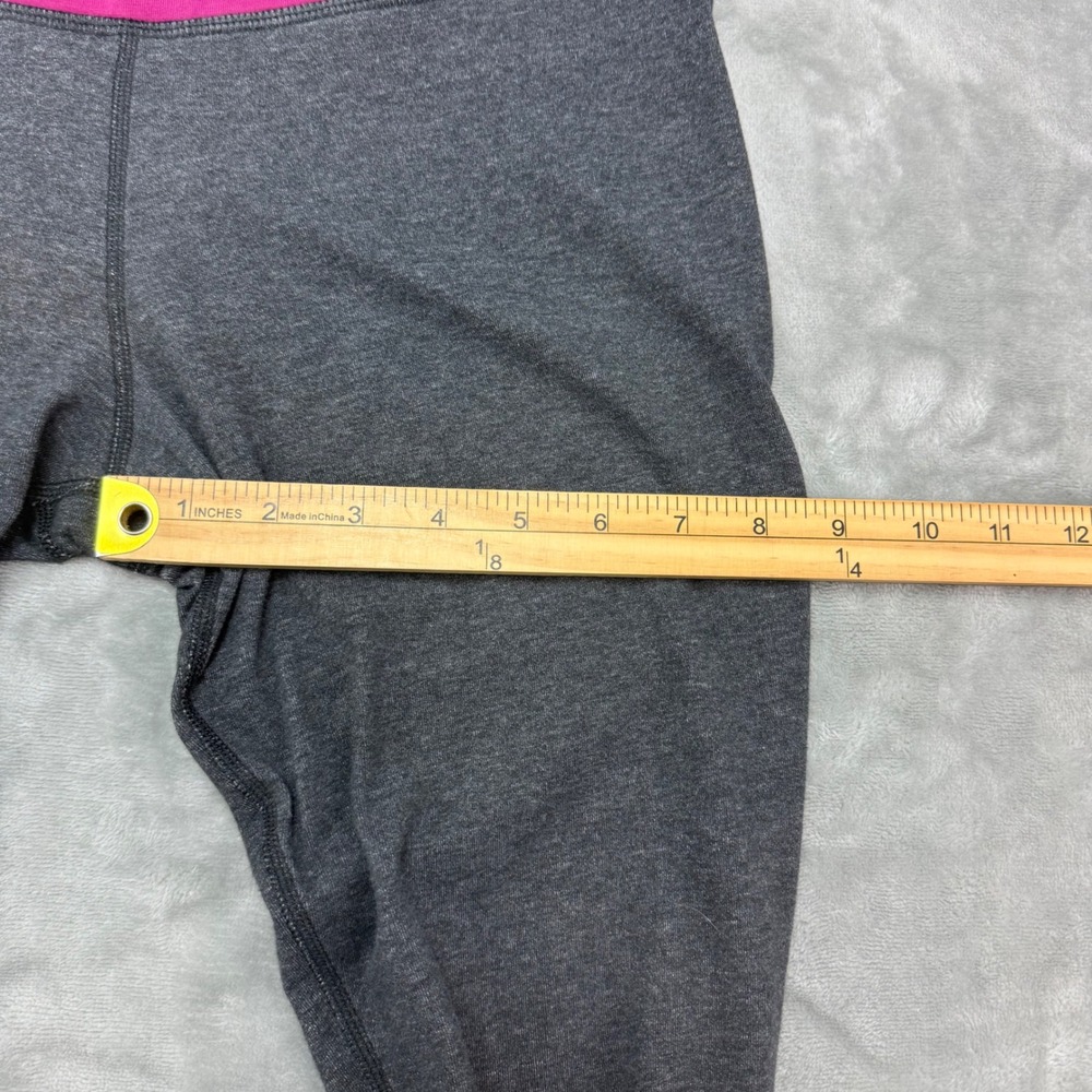 Nike Dri Fit Workout Yoga Pants Gray Pink Womens Size M - Picture 9 of 10